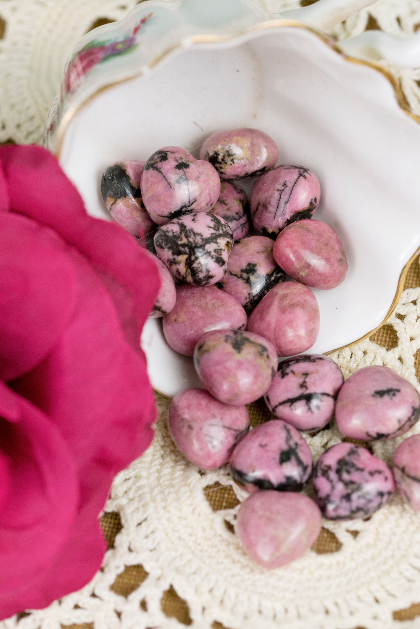 Rhodonite Mini Hearts