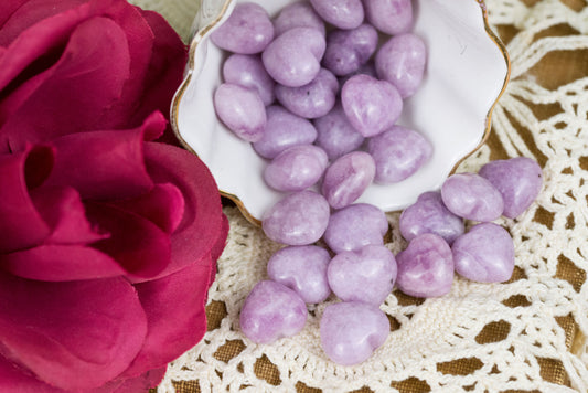 Lepidolite Mini Hearts