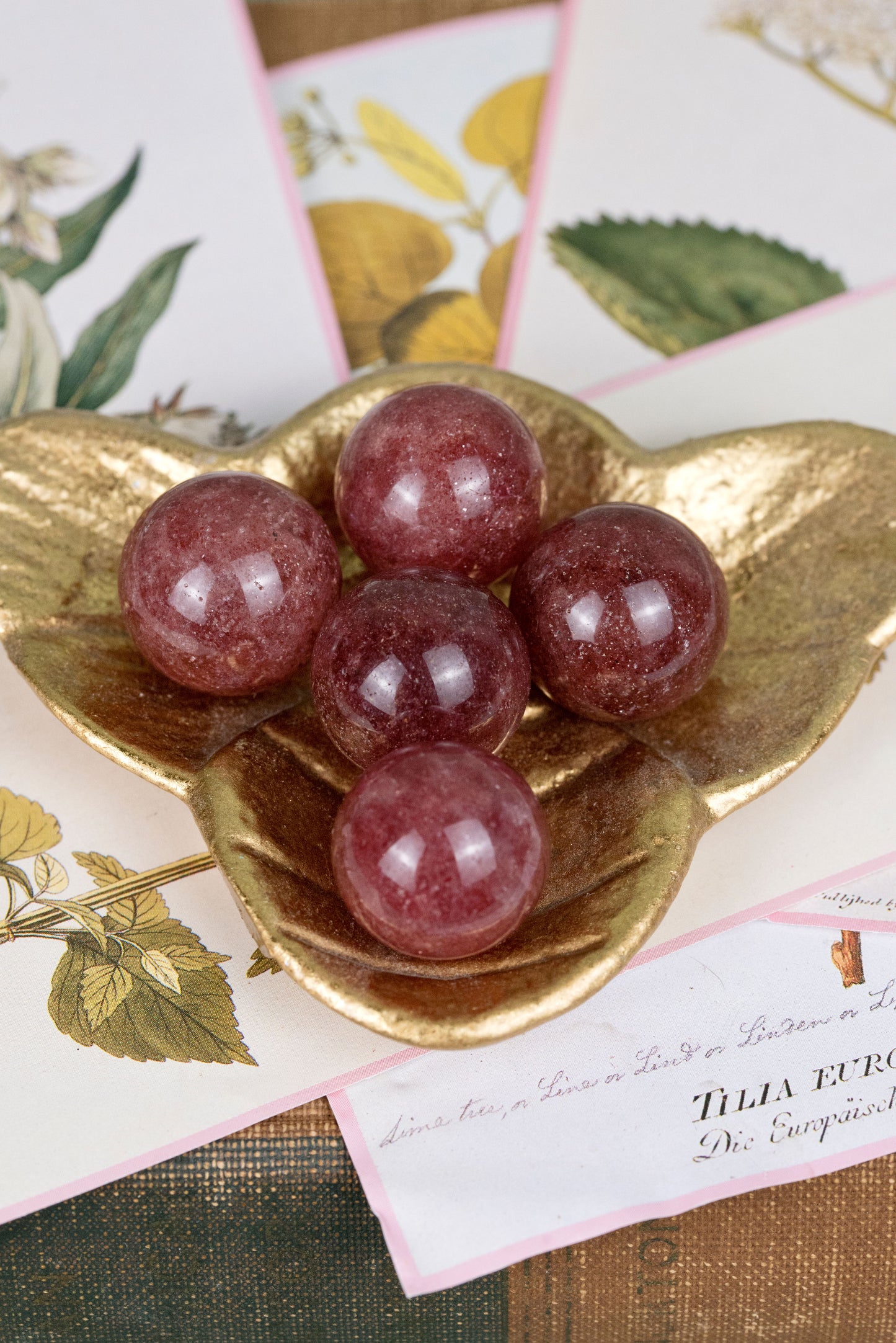 Strawberry Quartz Mini Spheres