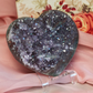 Amethyst Druzy Heart