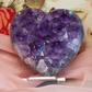 Amethyst Druzy Heart