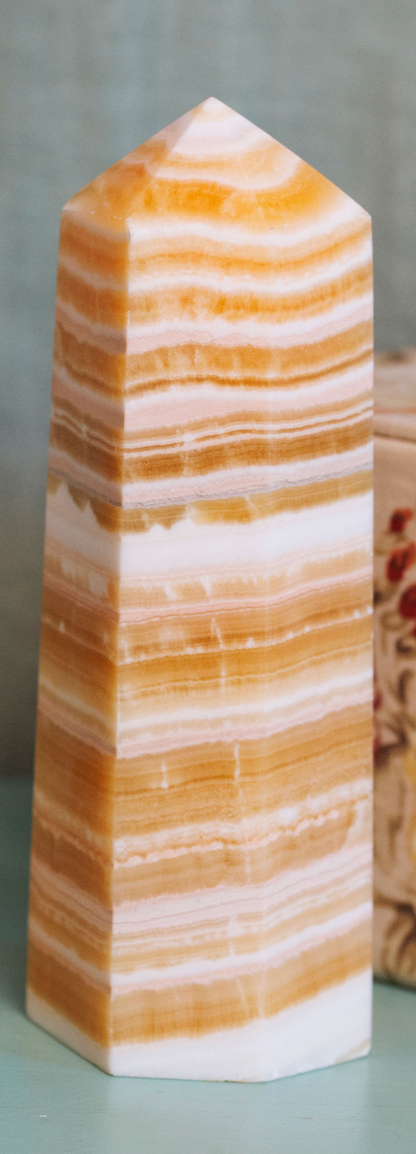 Orange Calcite Towers